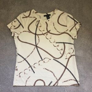 Chain Print Top - so Versace & great for layering!